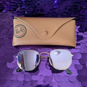 Ray Ban Hexagonal Flat Lenses Sunglasses